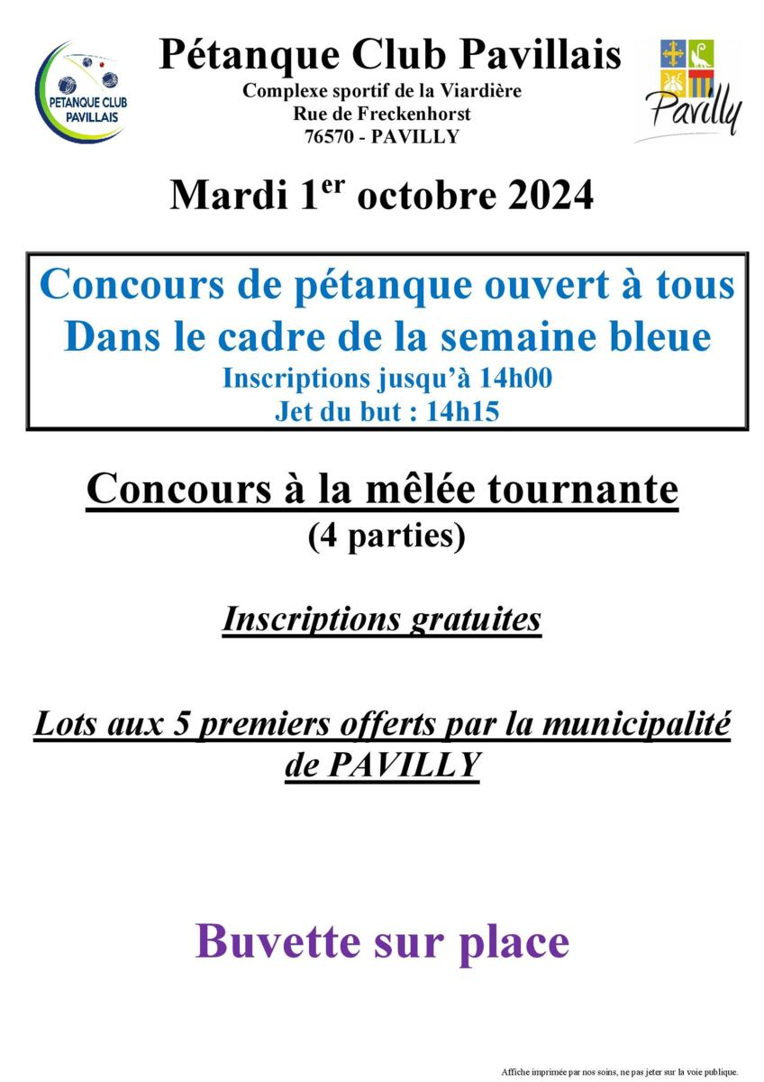 Concours ouvert à tous de la semaine bleue 2024