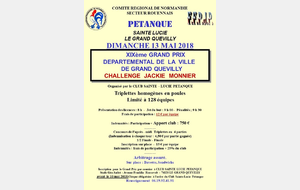 DEPARTEMENTAL TRIP. + FINALE REGIONALE  TRIP. FEMININ STE LUCIE