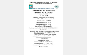 TROPHEE 2 COMITES +55 ans tête à tête