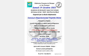 Départemental triplette mixte