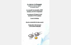 Concours doublette mixte