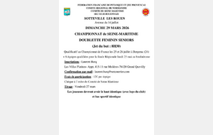 championnat doublette féminin