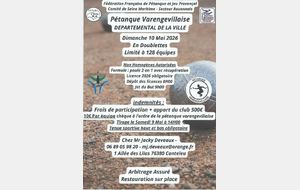 Prix de la ville Départemental doublette