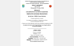 Finale Championnat Départemental Triplette promotion