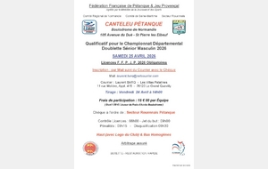 Qualificatif Départemental Doublette masculin