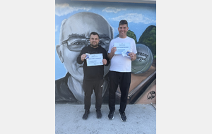 Guillaume et Ghislain officiellement nommés initiateurs de pétanque