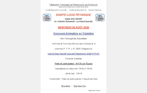 Animation +55 ans Sainte Lucie