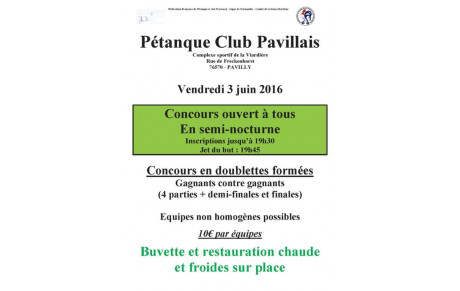 Ouvert à tous du 3 juin 2016