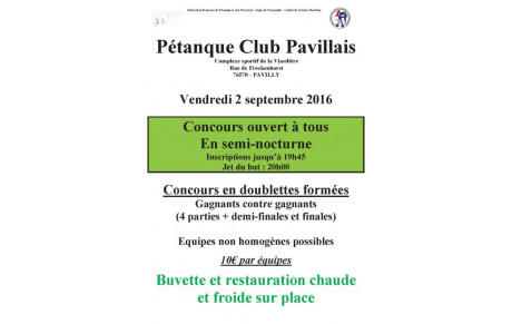 Ouvert à tous vendredi 2 septembre